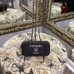 Chanel Double Zip Denim HANDBAGS S