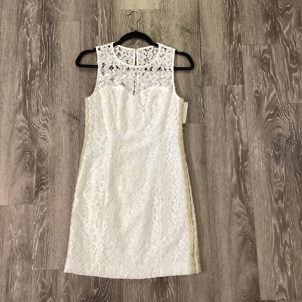 Lilly Pulitzer Lace Overlay Side Embroidered DRESSES 2