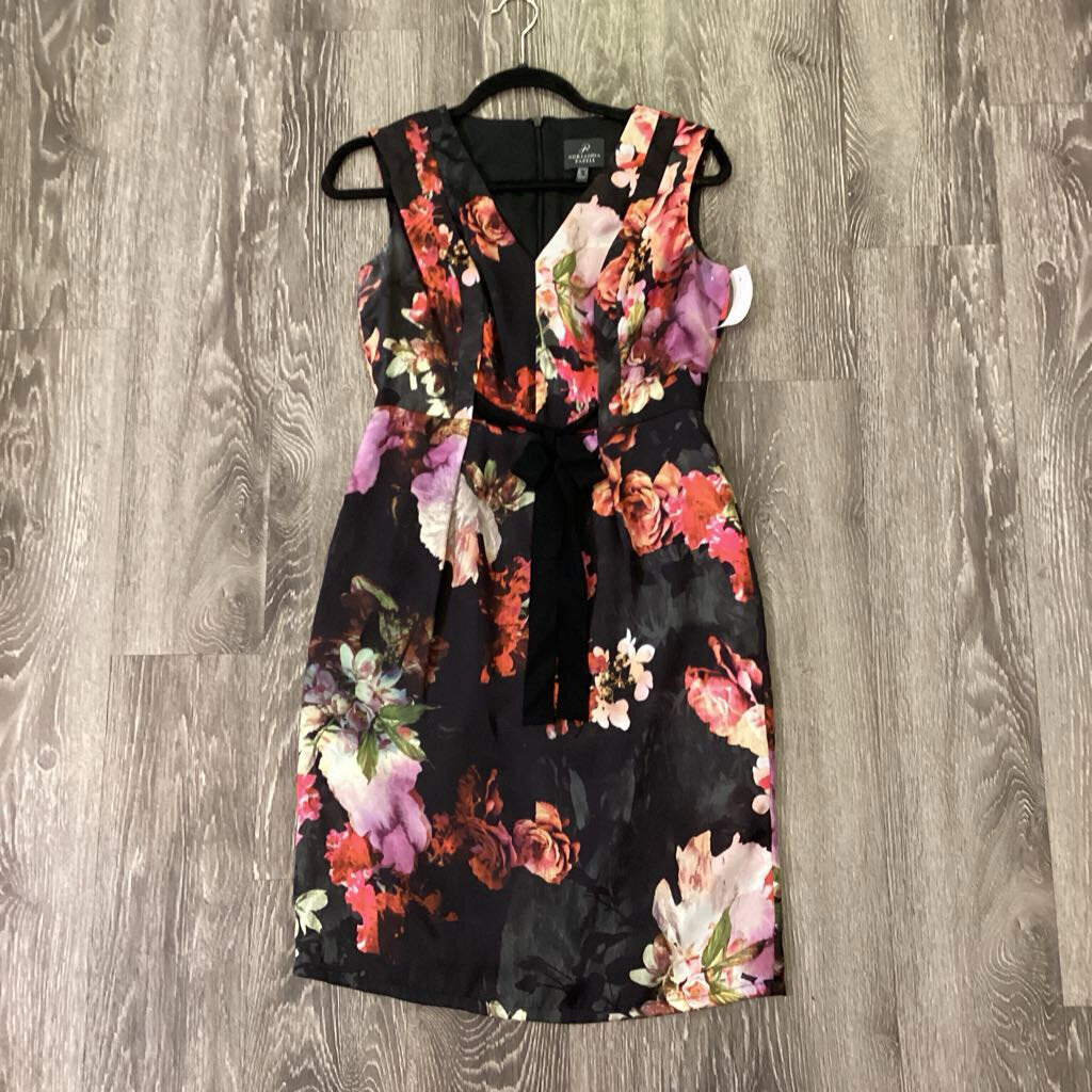 Adrianna Papell Floral Sleeveless w Tie DRESSES 2