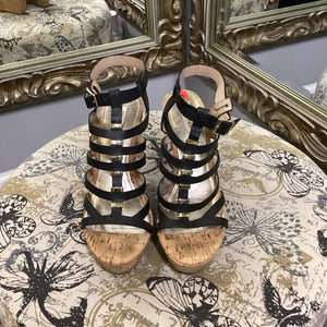Steve Madden Gladiator Style Cork Wedges SHOES 10