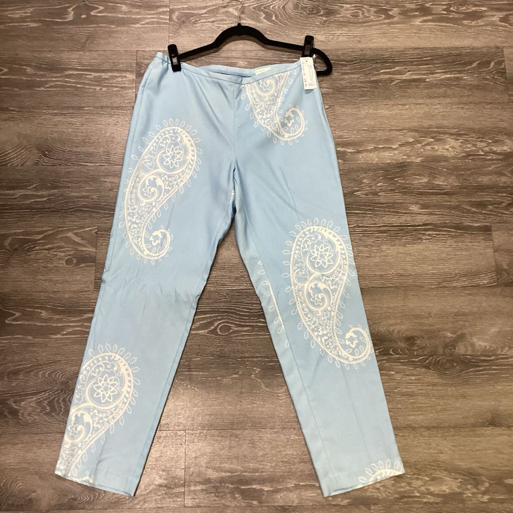 J McLaughlin NWT Paisley Print PANTS 10