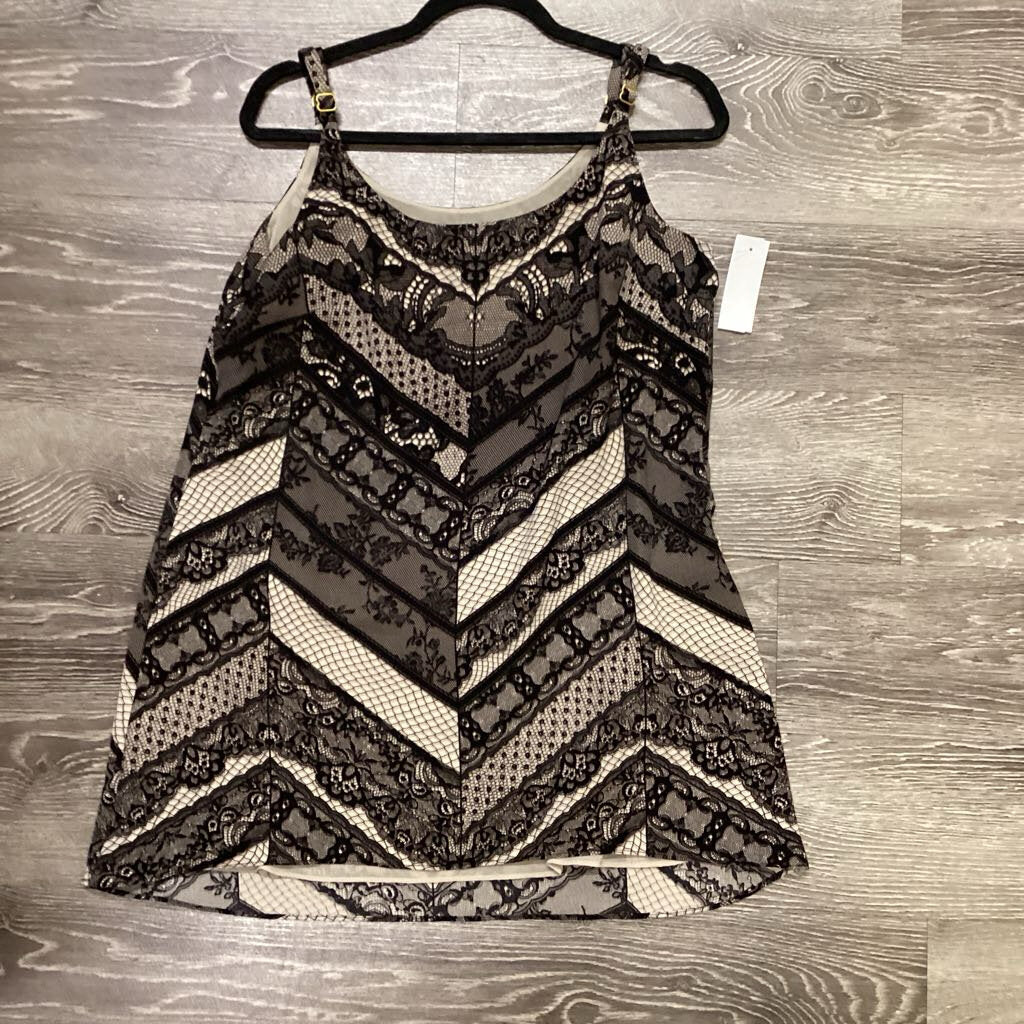 Cabi Lace Print Tank TOPS M