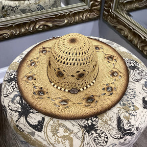 Som-Her Straw Beaded HATS M