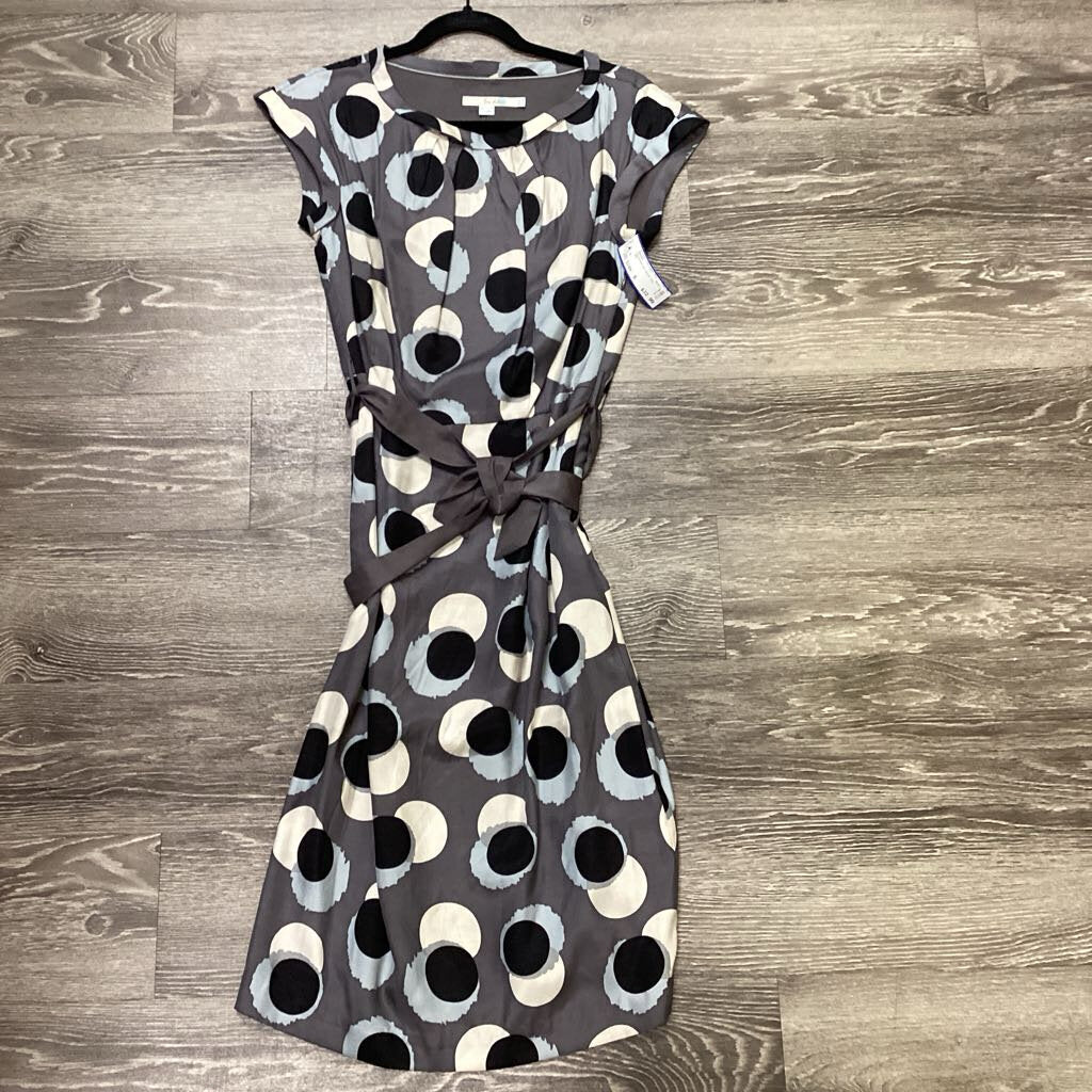 Boden Patterned Tiw Waist Cap Sleeve DRESSES 6