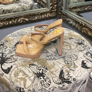 Jeffrey Campbell Patent Strappy Block Heels SHOES 8.5