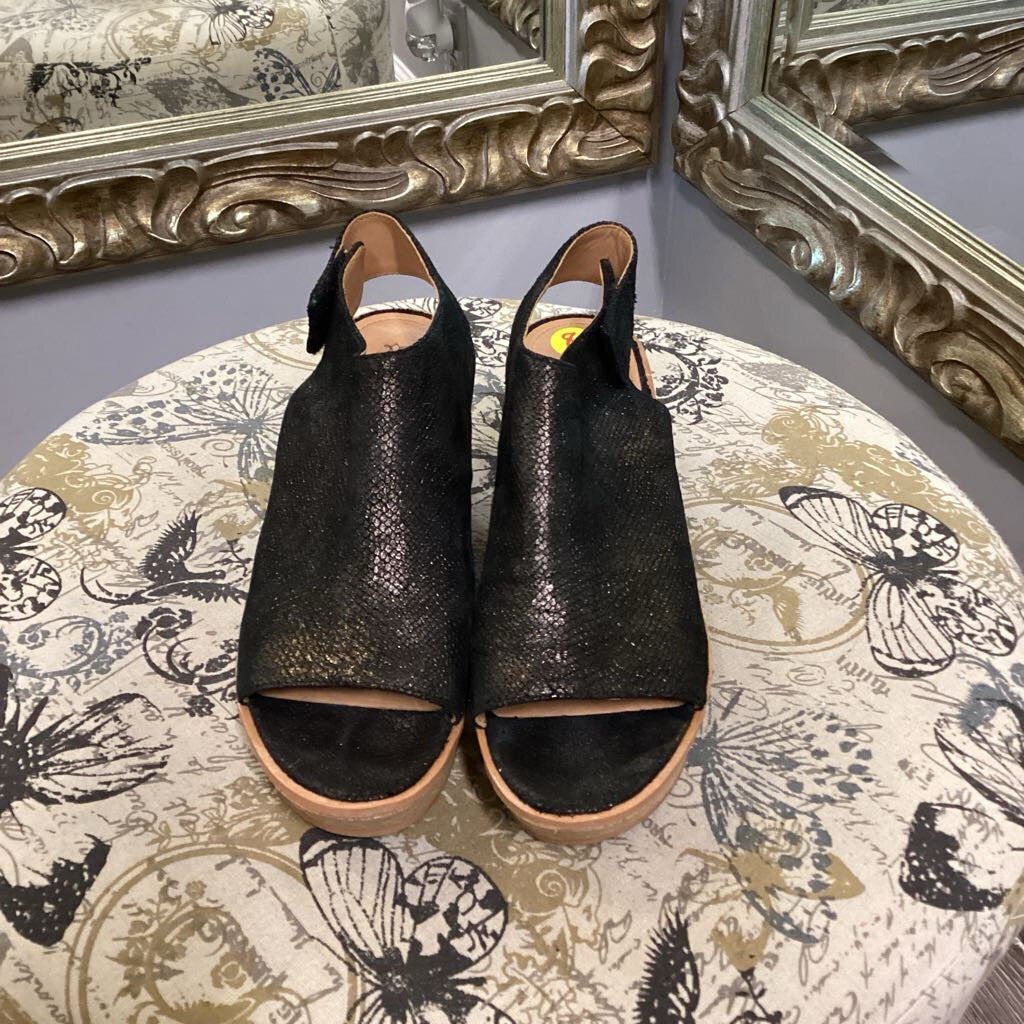 Johnston & Murphy Wedge Peep Toe Espadrille SHOES 8