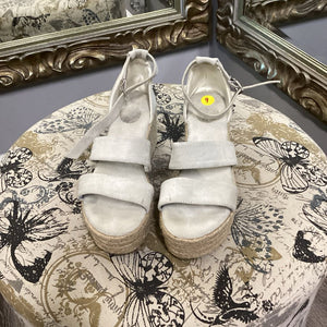 Johnston & Murphy Wedge Peep Toe Espadrille SHOES 8
