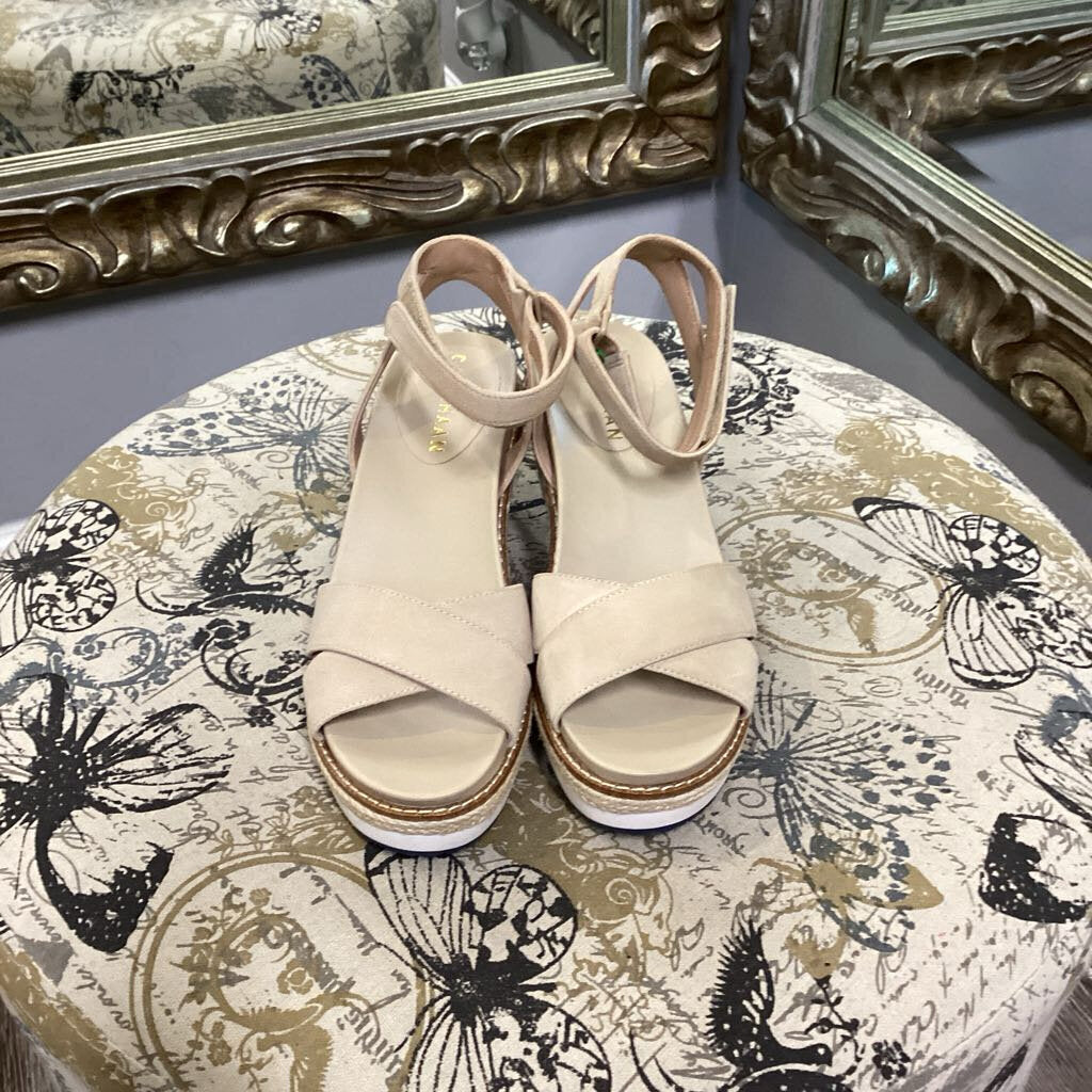 Cole Haan Suede Strap Wedge SHOES 5
