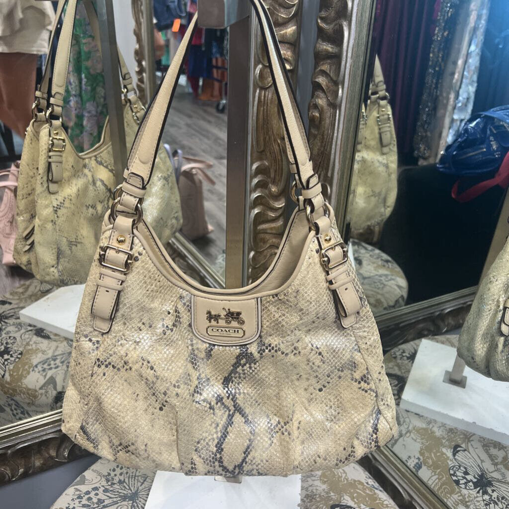 Coach Snakeskin Satchel Bag HANDBAGS M