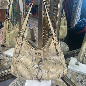 Coach Snakeskin Satchel Bag HANDBAGS M