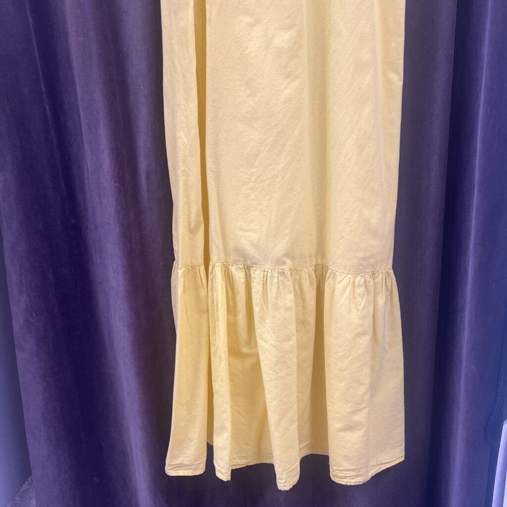 Farm Rio Ruffle Slv Ruched Maxi DRESSES M