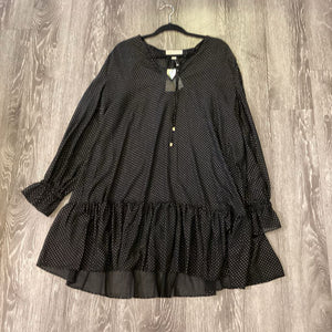 Michael Kors NWT Sheer Rfl Dots DRESSES XL