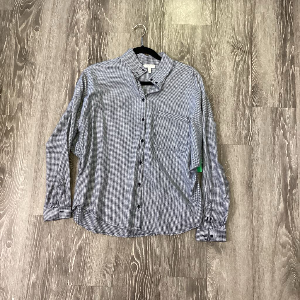 Joie Houndstooth Button Up TOPS S