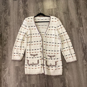 Veronica Beard Crotchet Dots Bttns SWEATERS XL