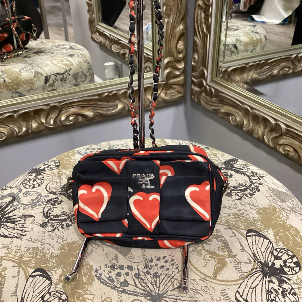 Prada Heart Crossbody HANDBAGS S