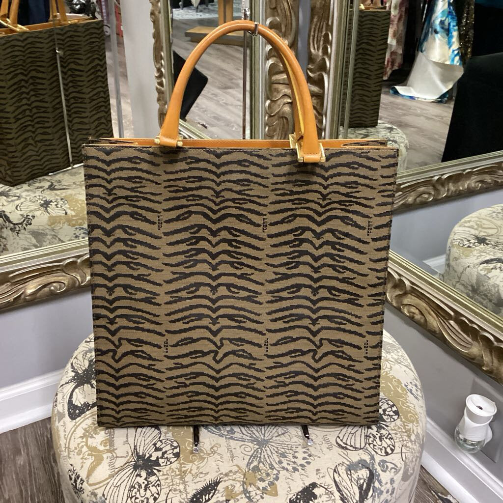 Fendi Tiger Skin Top Handle HANDBAGS L