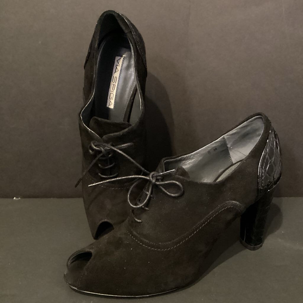 Via Spiga NEW Open Toe Lace Up BOOTIES 8