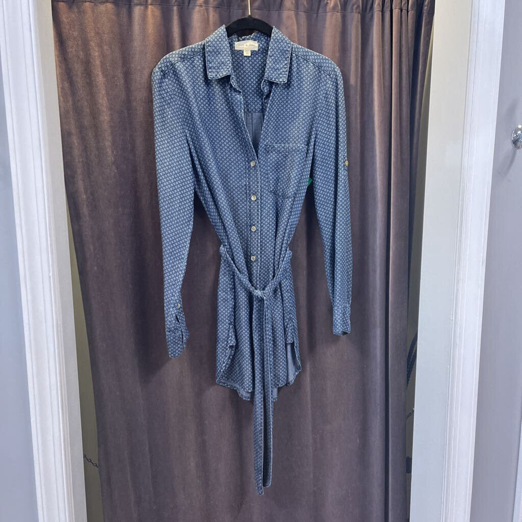 Cloth & Stone LS Button Up Tie DRESSES XS