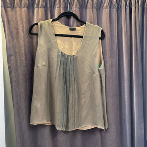 AKRIS Silk Pleated Tank TOPS 12