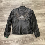 Load image into Gallery viewer, Harley Davidson Studded Sleeve Zip Up JACKETS S
