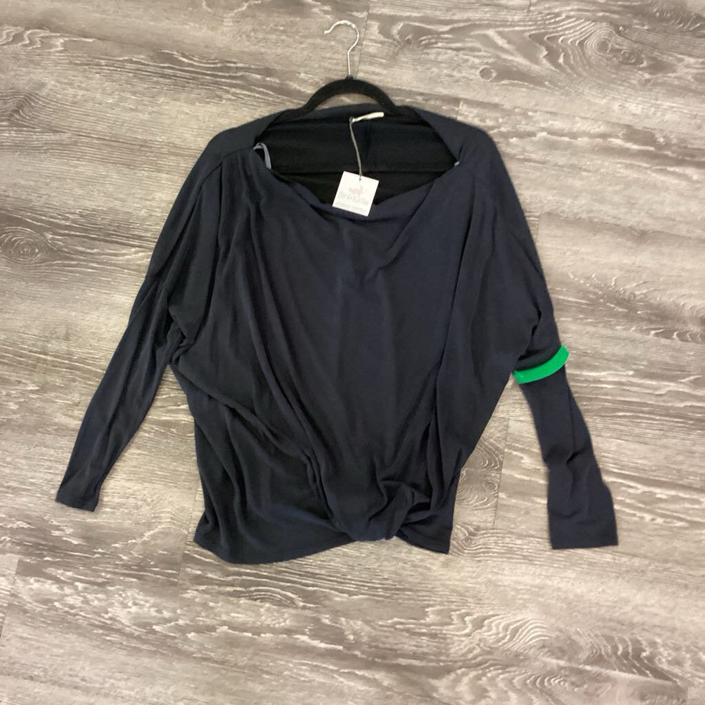 Very J NWT Knot Front LS Vneck TOPS L