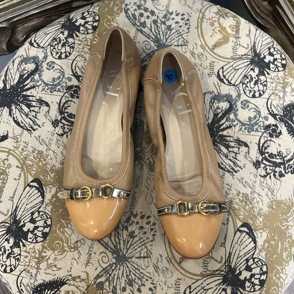 AGL Patent & Leather Flats SHOES 40
