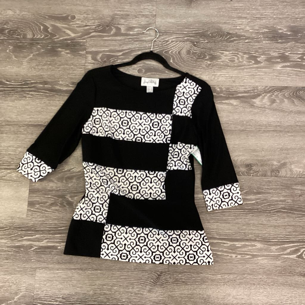 Joseph Ribkoff Patterned 3/4 Sleeve Detail TOPS 8
