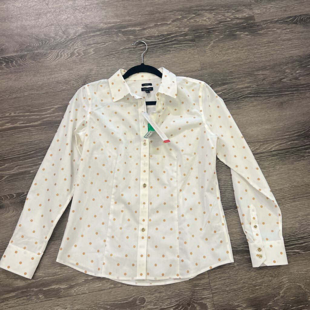 Talbots NWT Polka Dot Button Up TOPS 2