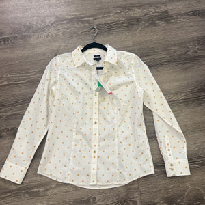 Talbots NWT Polka Dot Button Up TOPS 2