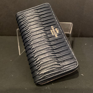 Coach Scrunch Leather Zip Around WALLETS S