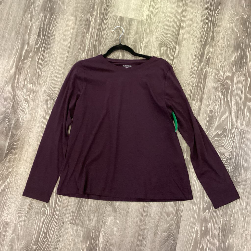 Eileen Fisher Crew Neck LS Tee TOPS M