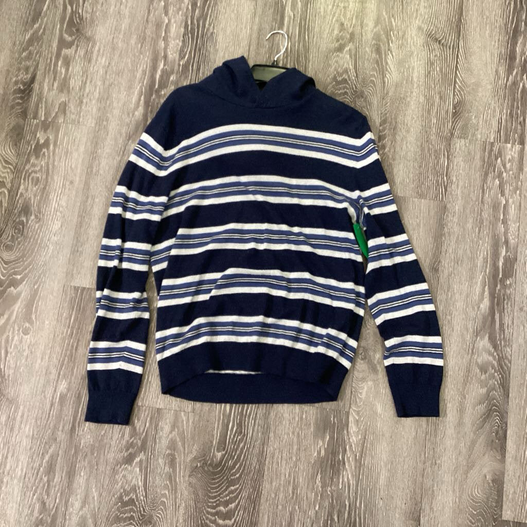 Vince LS Stripe Linen Hood MENS SWEATERS M