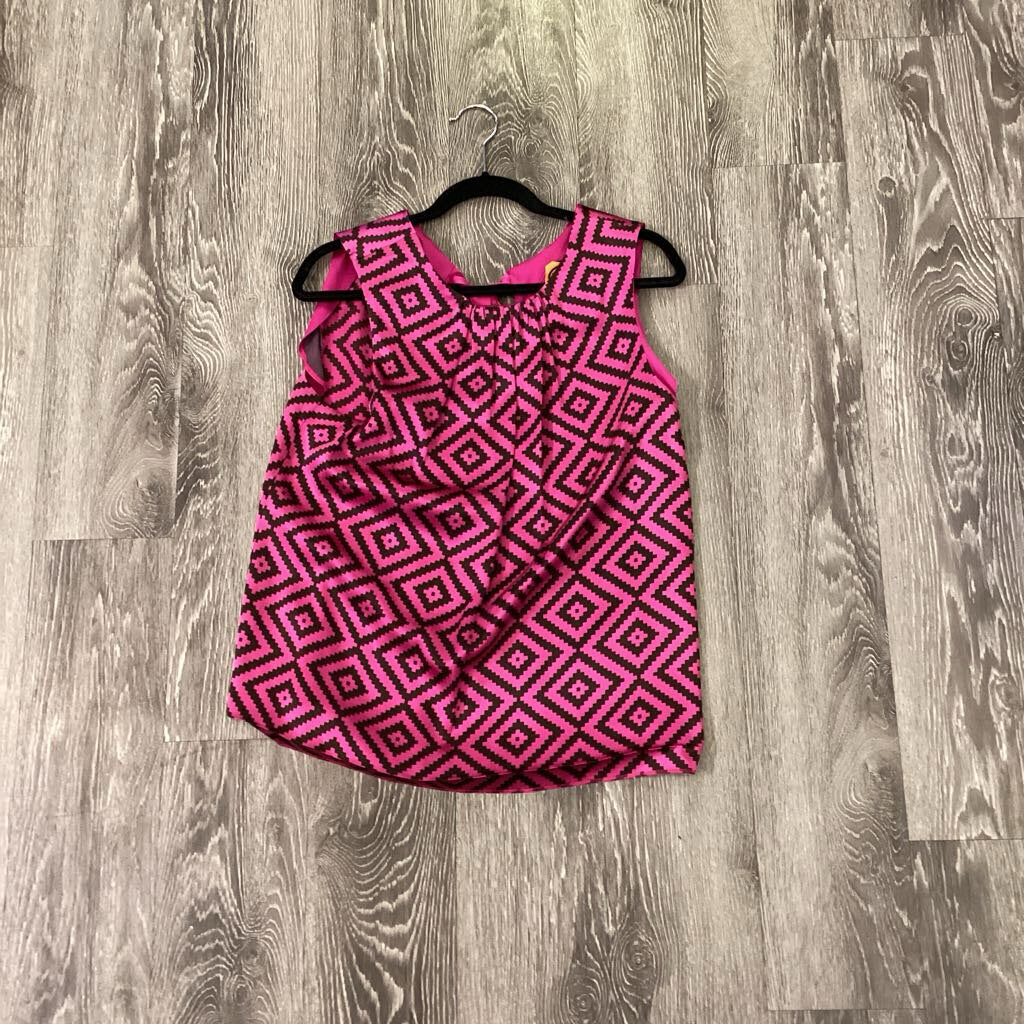 Tory Burch Geo Print Silk Sleeveless TOPS 12