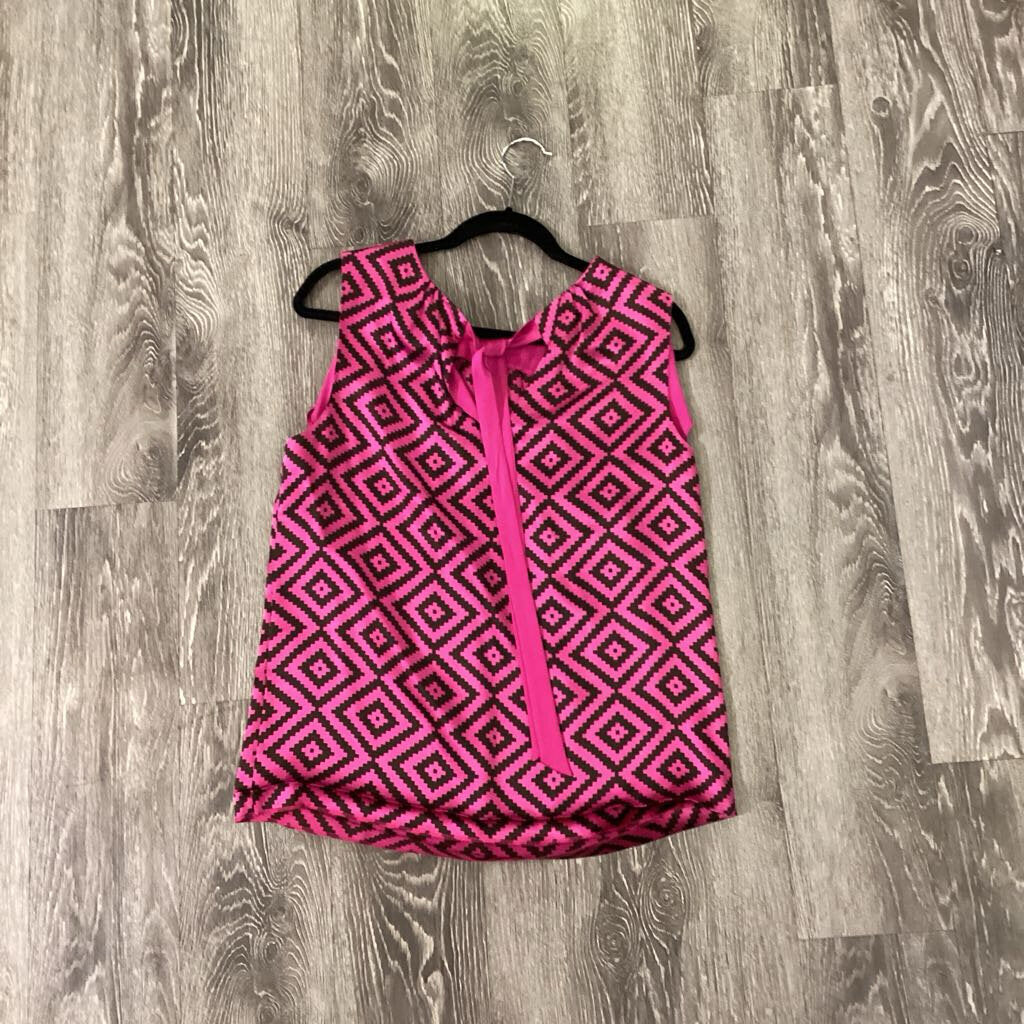 Tory Burch Geo Print Silk Sleeveless TOPS 12