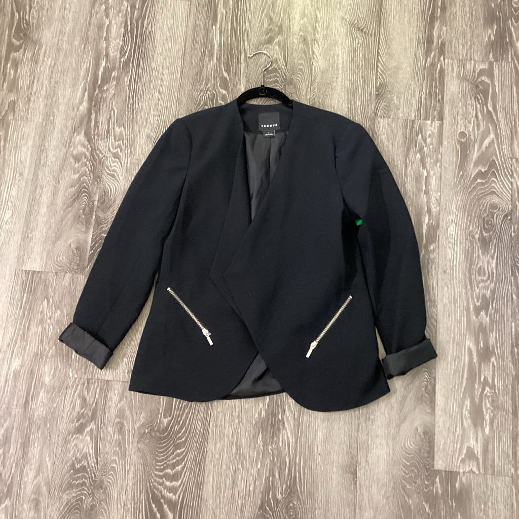 Trouve Zipper Front Detail Blazer JACKETS L