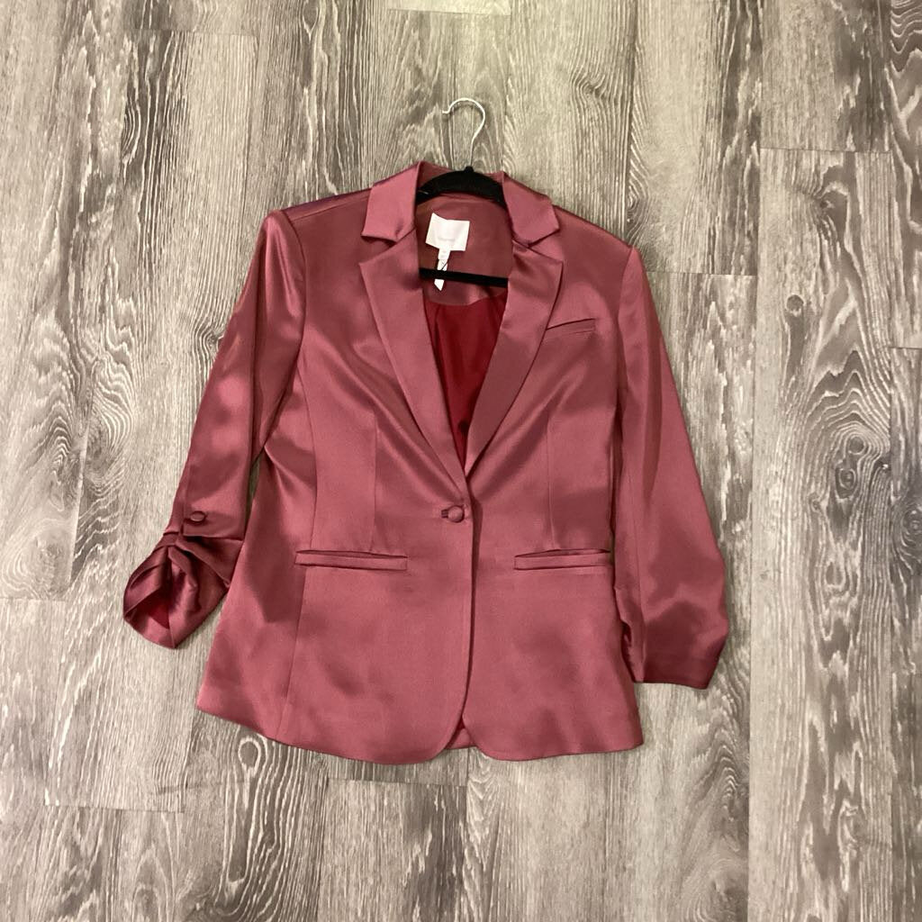 Cinq A Sept Satin 3/4 Sleeve Blazer JACKETS 00