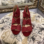 Load image into Gallery viewer, Franco Sarto Cut Out Lace Up BOOTIES 8.5
