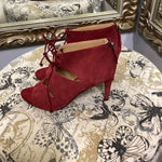 Load image into Gallery viewer, Franco Sarto Cut Out Lace Up BOOTIES 8.5
