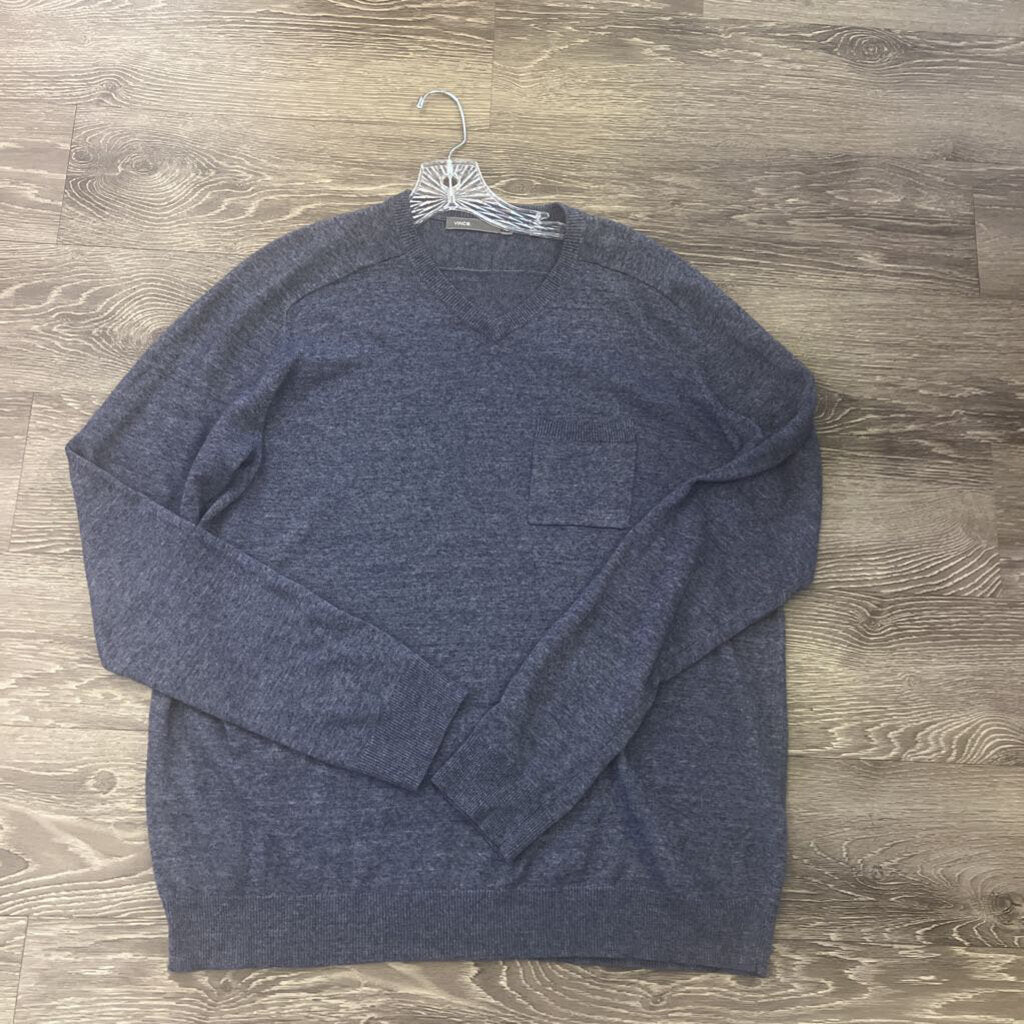 Vince LS VNeck Distressed MENS SWEATERS XL