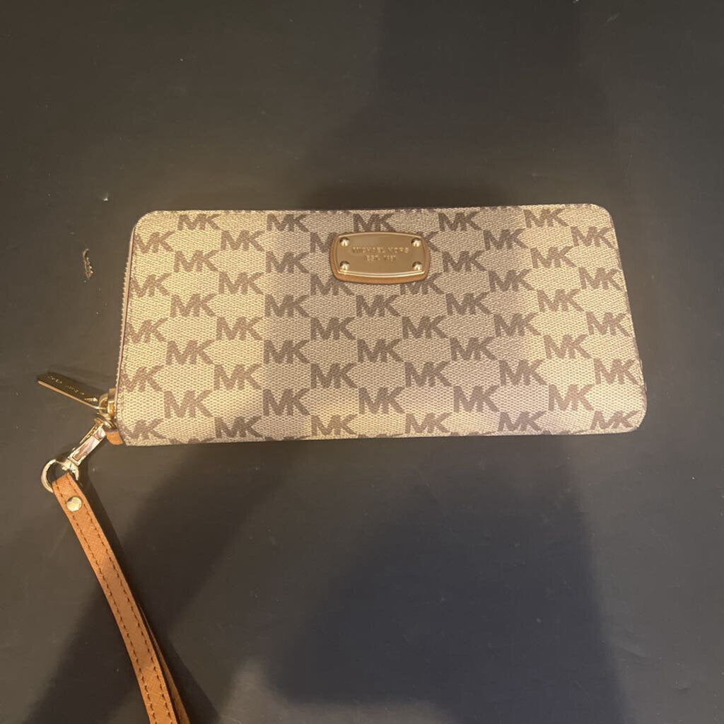Michael Kors Safiano Leather Double Zip WALLETS S
