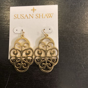 Susan Shaw GP Filigree Dangle EARRINGS