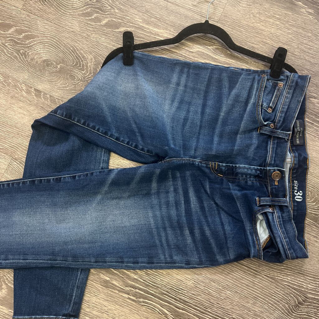 J Crew High Rise Solid JEANS 30