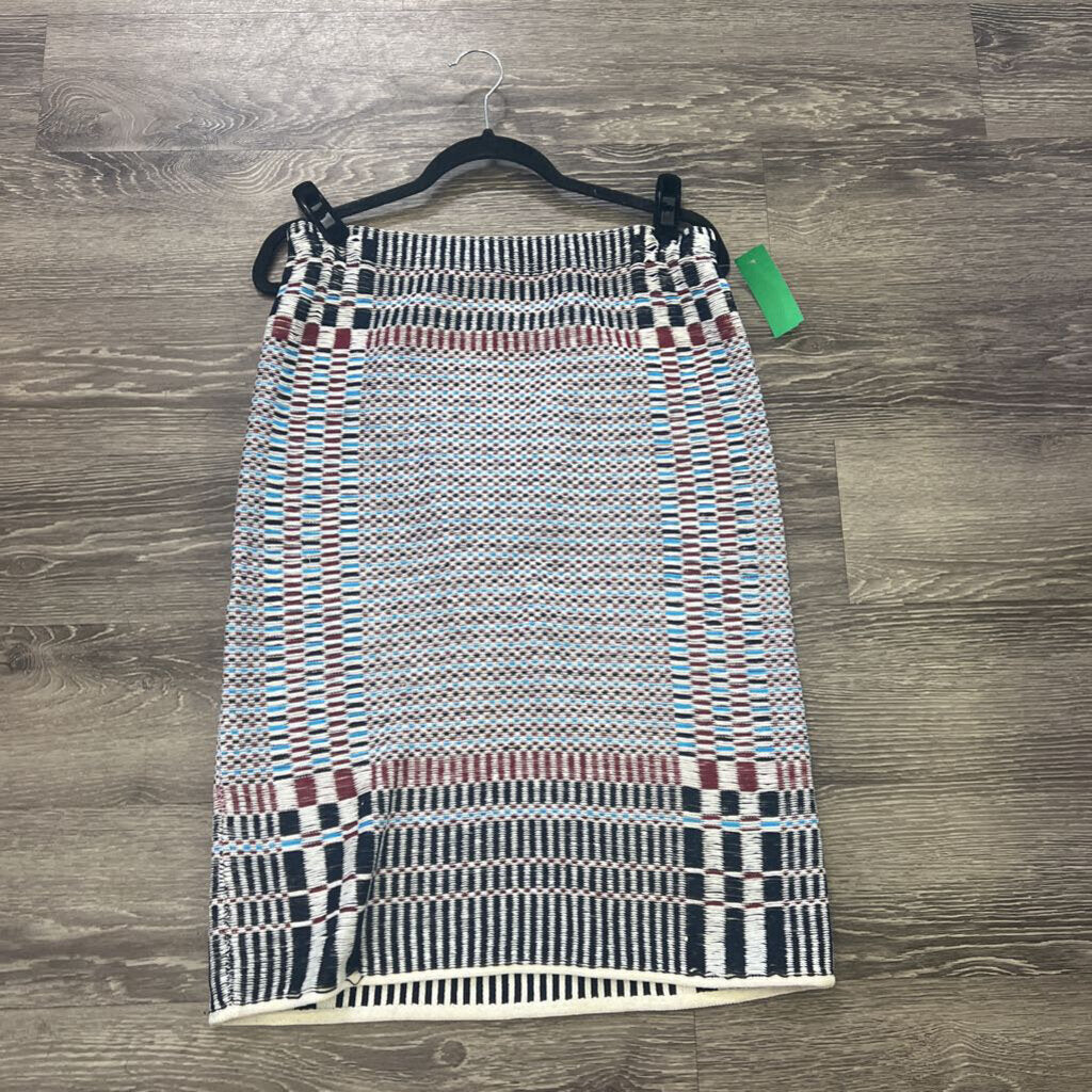 Tory Burch Heavy Knit Patterned Midi SKIRTS M