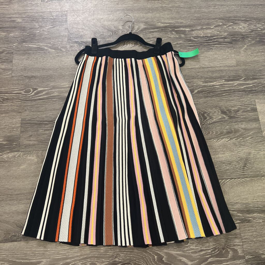 Tory Burch Knit Colorblock Stripes SKIRTS L