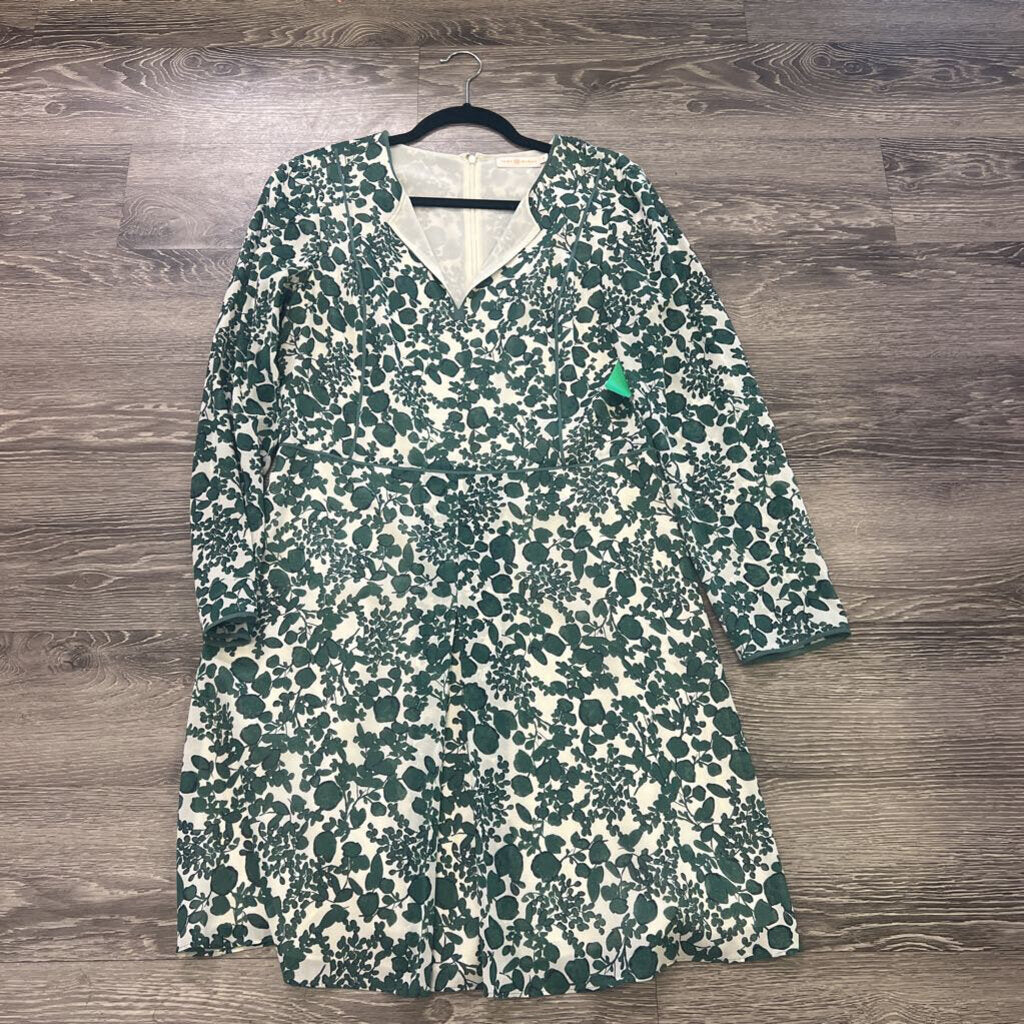 Tory Burch Leaf Printed LS DRESSES 10