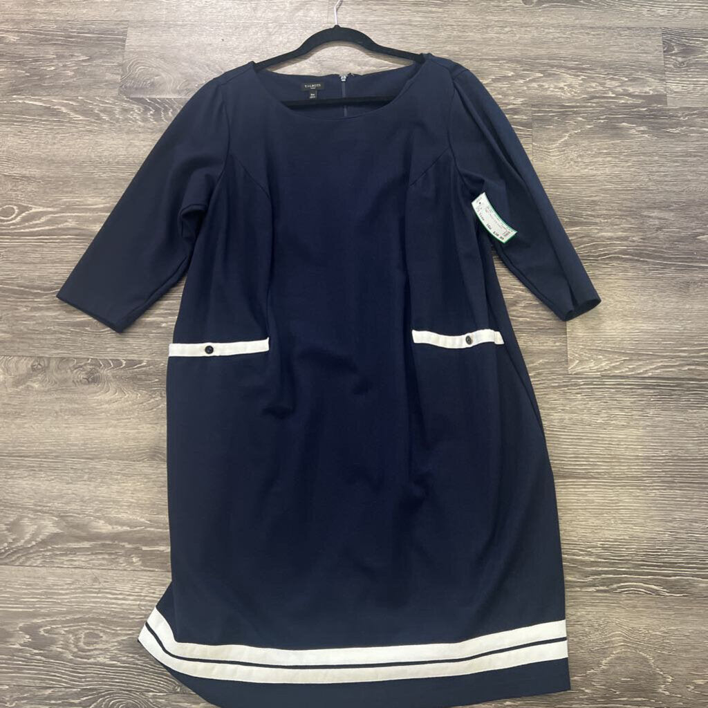 Talbots Pocket Detail 3/4 Sleeve DRESSES 16W