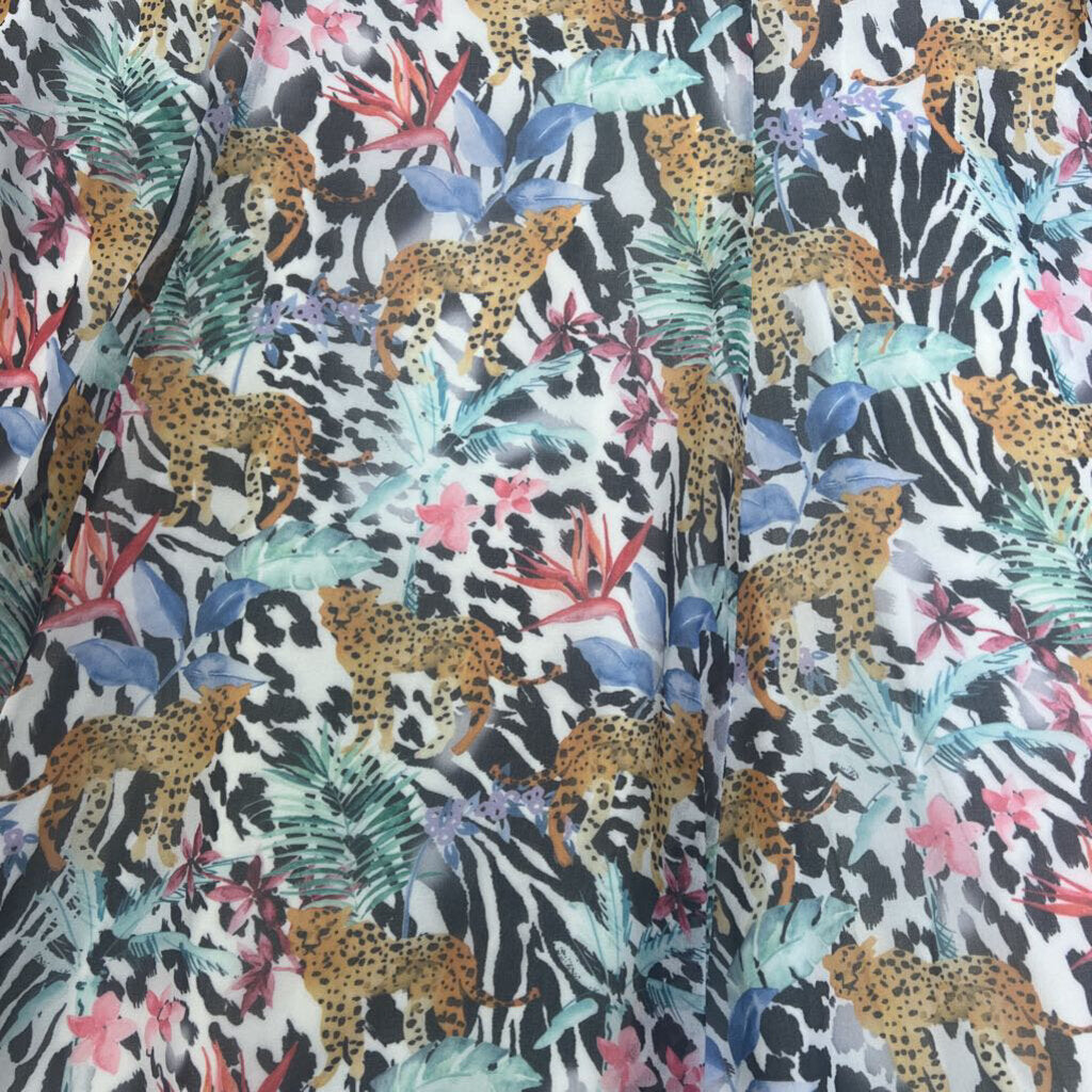 Fame and Partners Floral Cheetah Maxi DRESSES 2