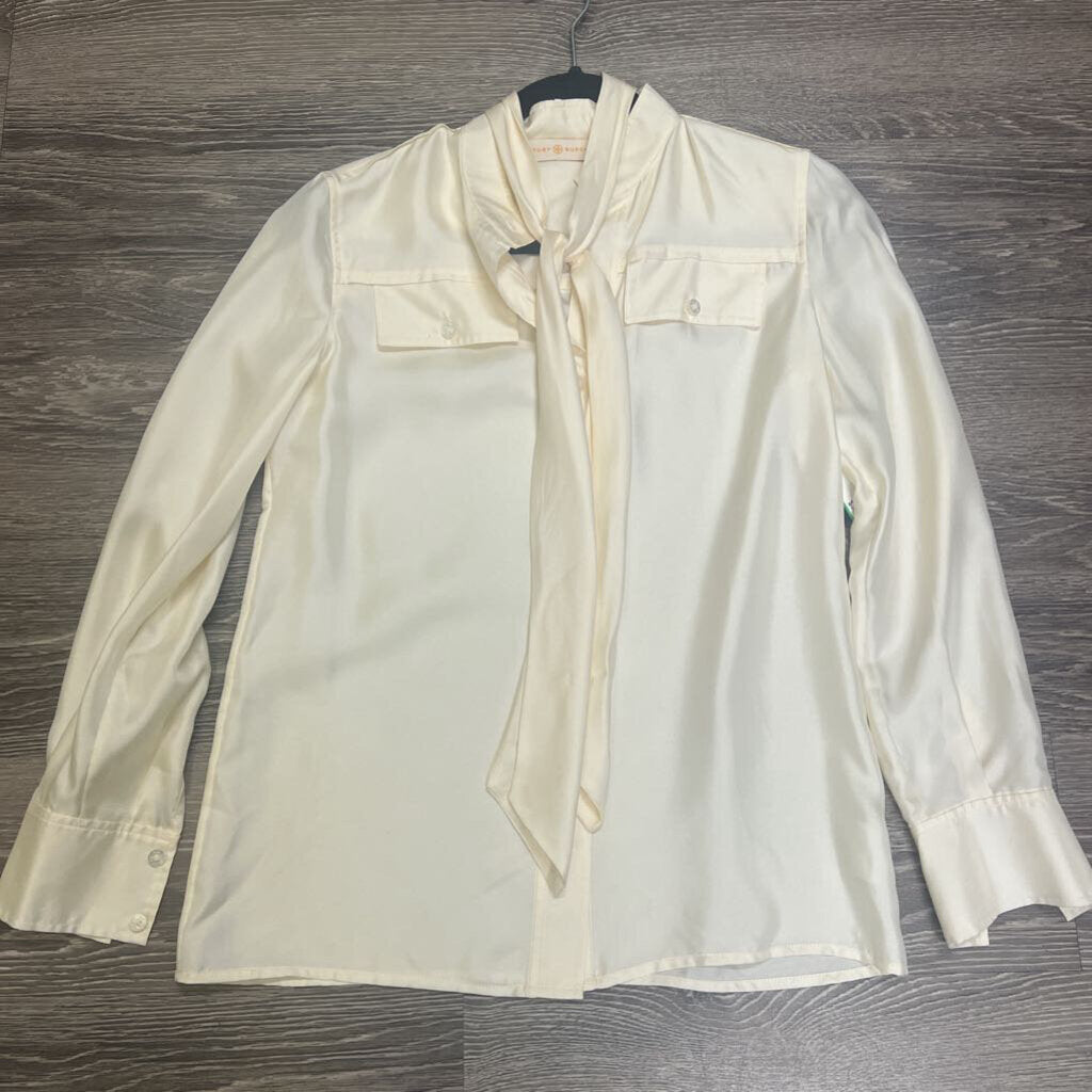 Tory Burch Silk Tie Neck TOPS 0