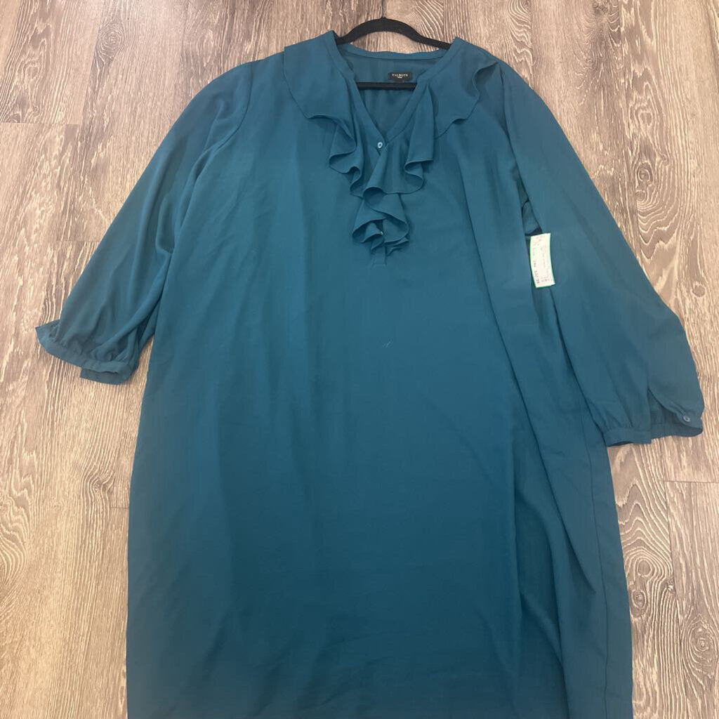 Talbots Ruffle Neck LS DRESSES 24W