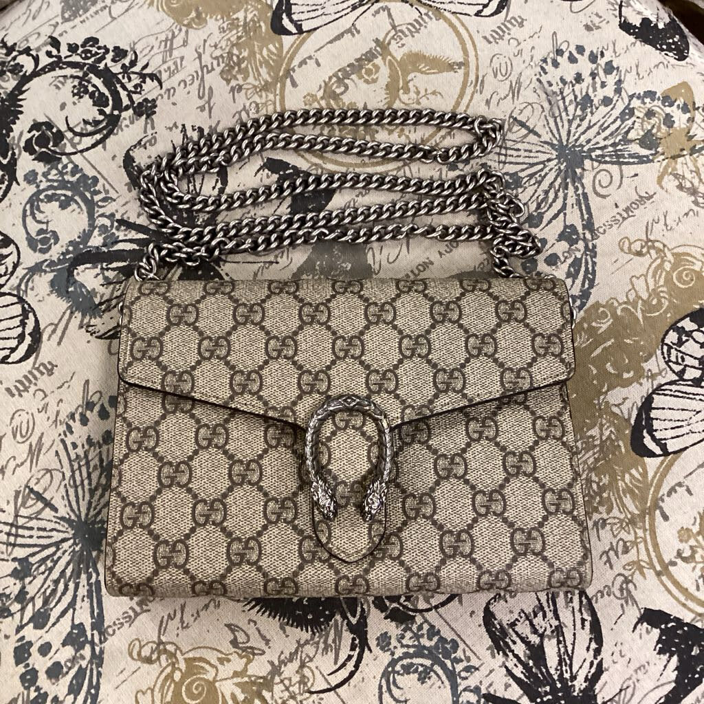 Gucci Wallet on Chain Dionysus HANDBAGS W/Box